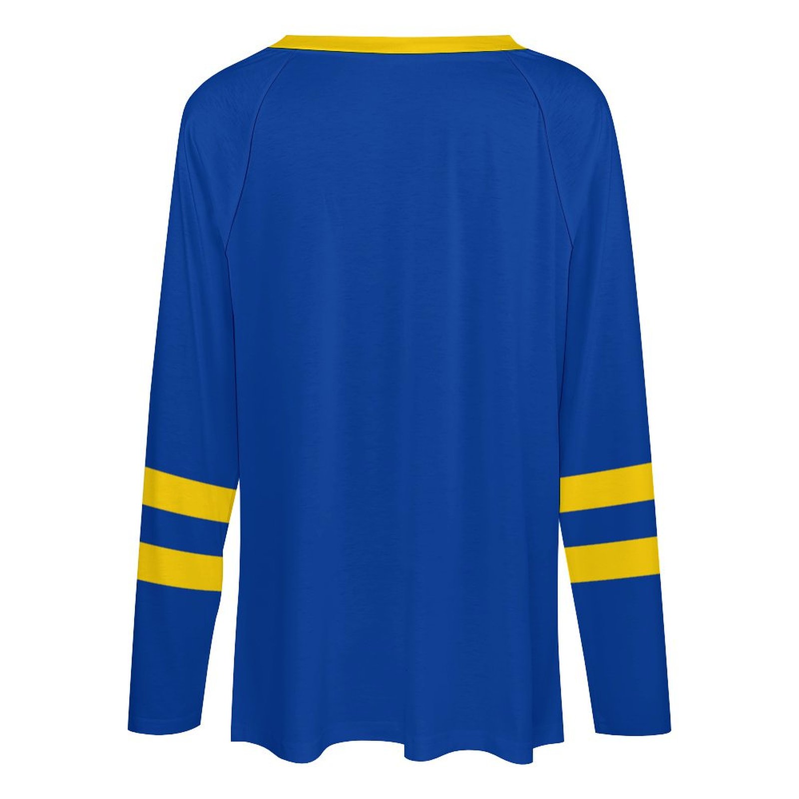 Los Angeles Rams Women's V-neck Double-layered Long-sleeved Loose T-shirt
