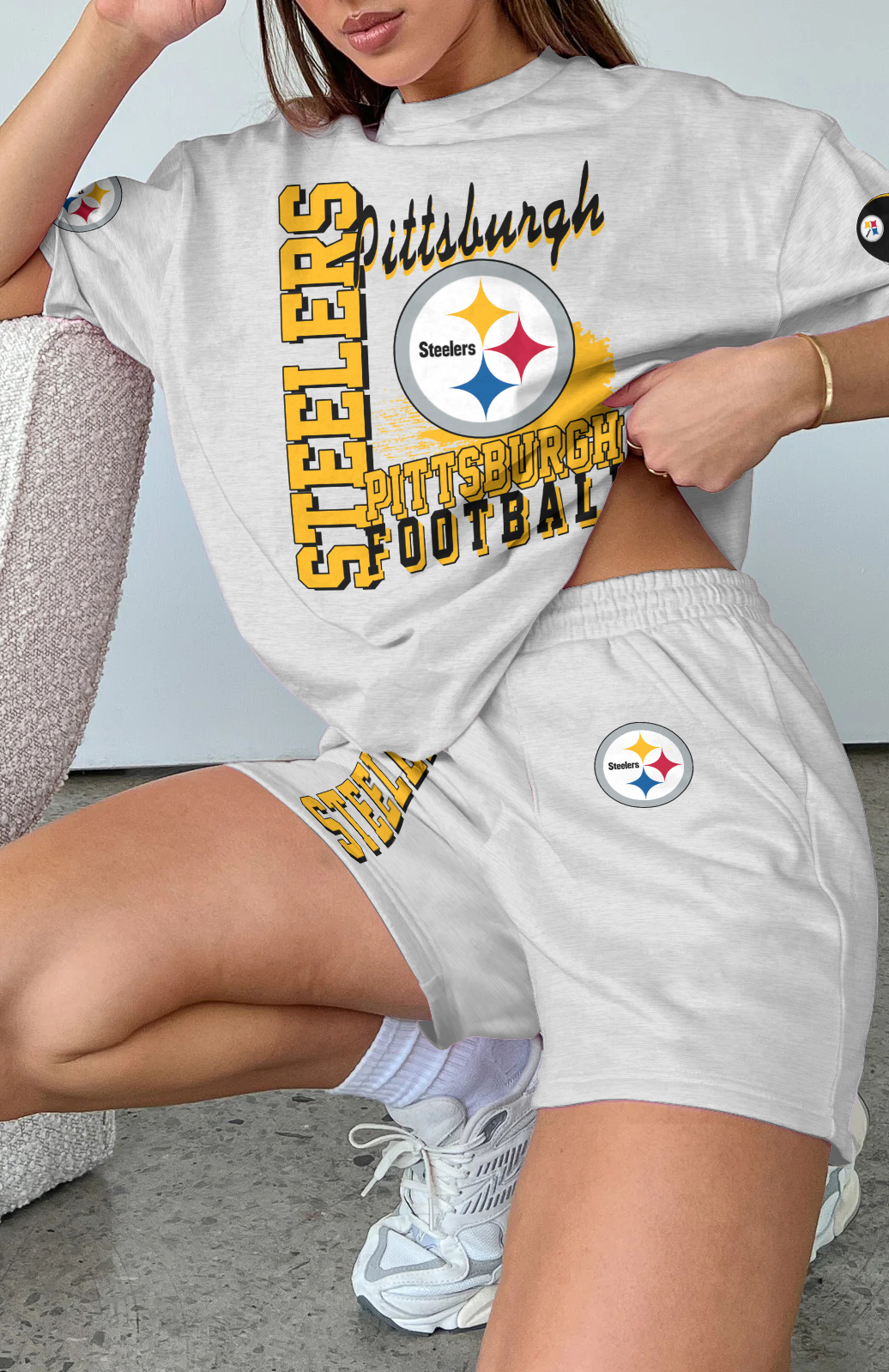 Pittsburgh Steelers Limited Edition Women's T-Shirt & Short Set