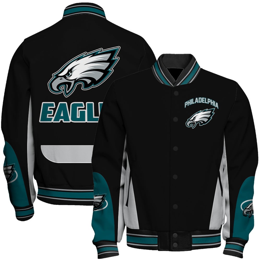 Philadelphia Eagles Football Team 2025 - 26 In Sync With The Home Team Unisex Varsity Jacket