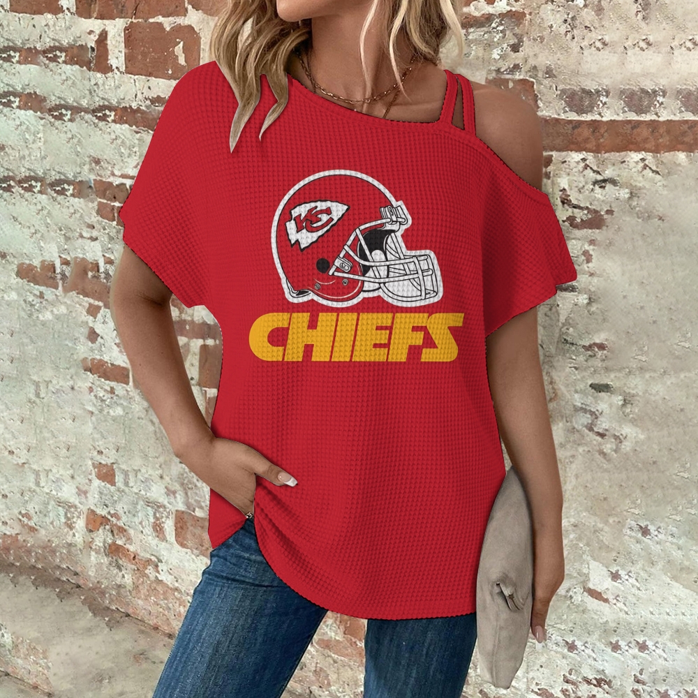 Asymmetrical Neck Short Sleeve T-Shirt