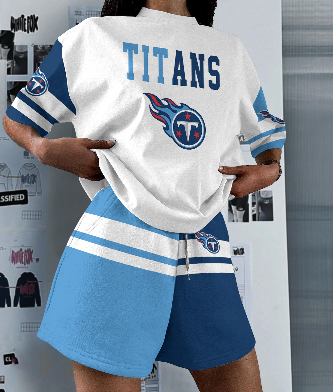 Tennessee Titans  Limited Edition Women's T-Shirt & Short Set