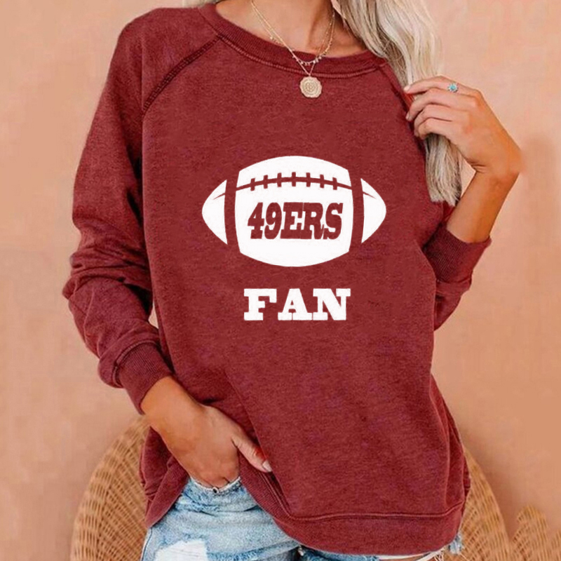 Fashion Temperament Printed Raglan Sleeve