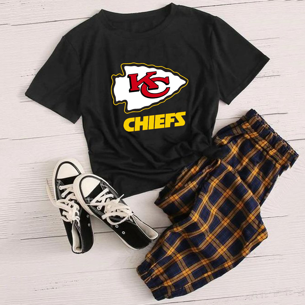 Casual loose fashion printed suit