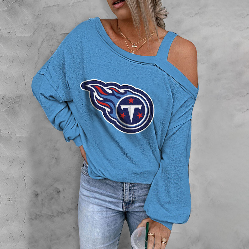 ASYMMETRICAL NECK SHIFT CASUAL LONG SLEEVE TOP