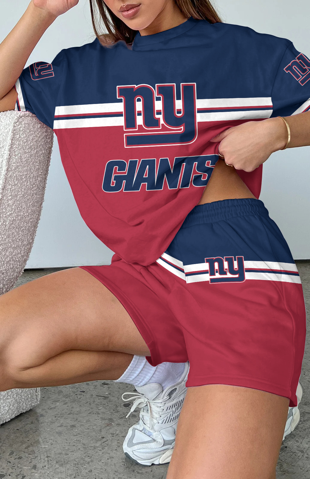 New York Giants Limited Edition Women's T-Shirt & Short Set
