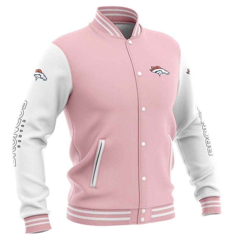 (4 Colors Available)Denver BroncosLimited Edition Buttoned Baseball Jacket