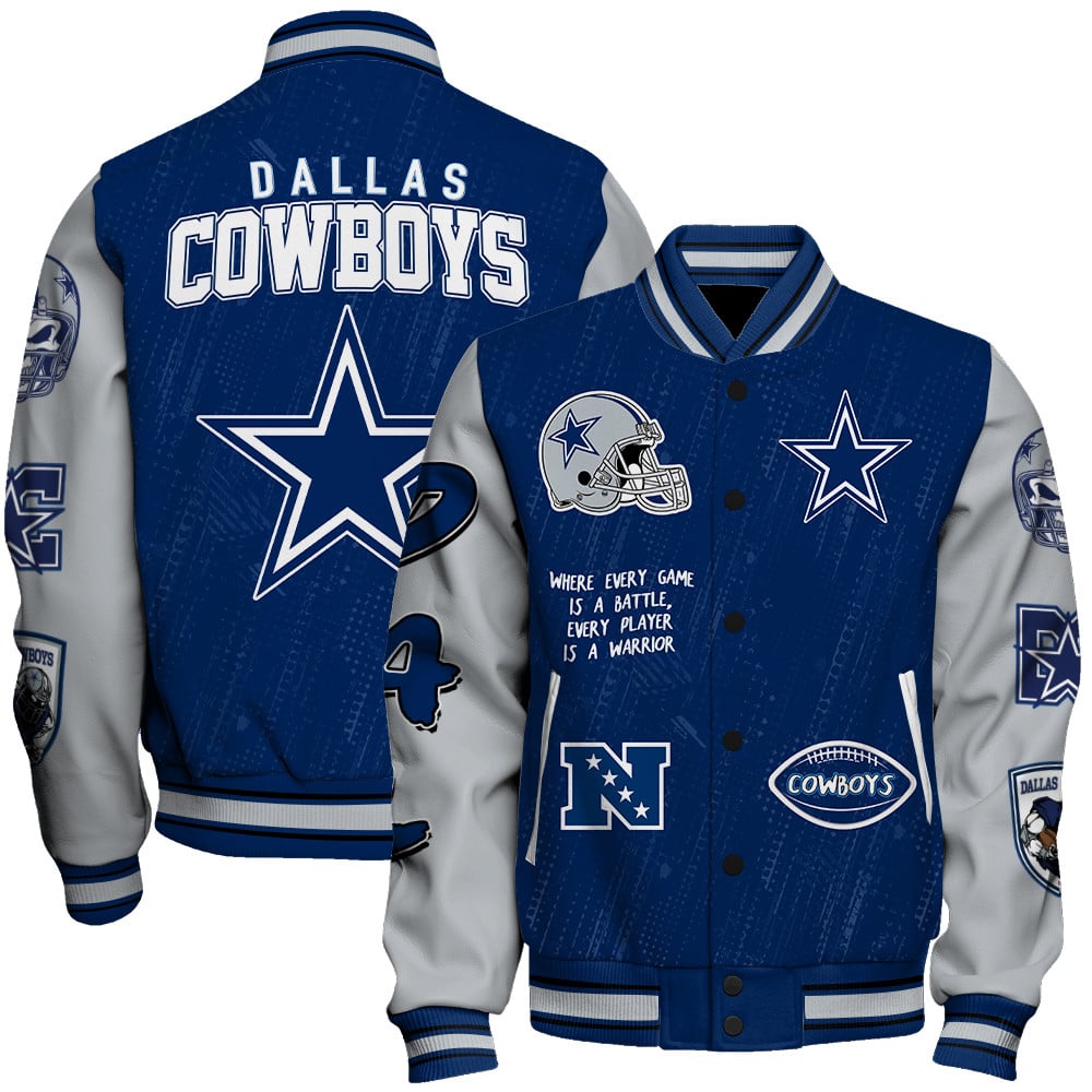 Dallas Cowboys National Football League Conquer Every Field Unisex Varsity Jacket