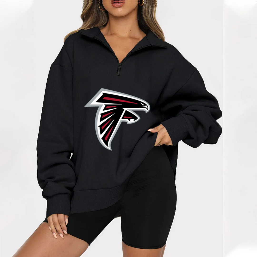 New Ladies Sports Leisure Lapel Zipper Sweatshirt