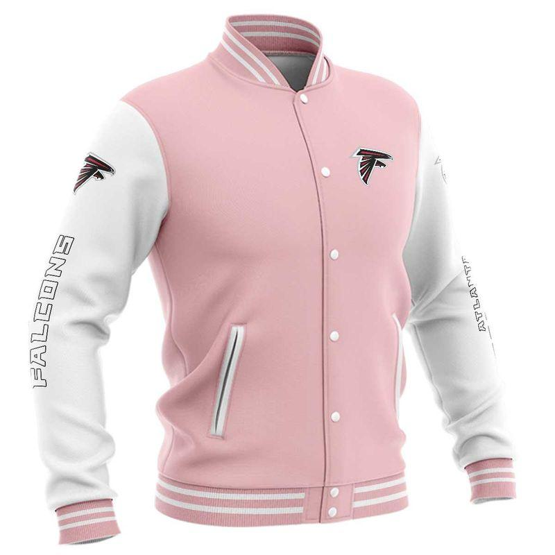 (4 Colors Available)Atlanta FalconsLimited Edition Buttoned Baseball Jacket