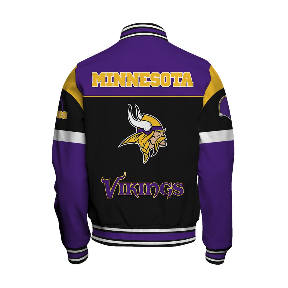 Minnesota Vikings National Football League 2025 -26 Feel The Power Unisex Varsity Jacket