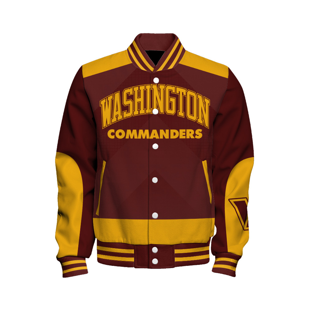 Washington Commanders Football Team 2025 - 26 Stay Ahead Of The Trend Unisex Varsity Jacket