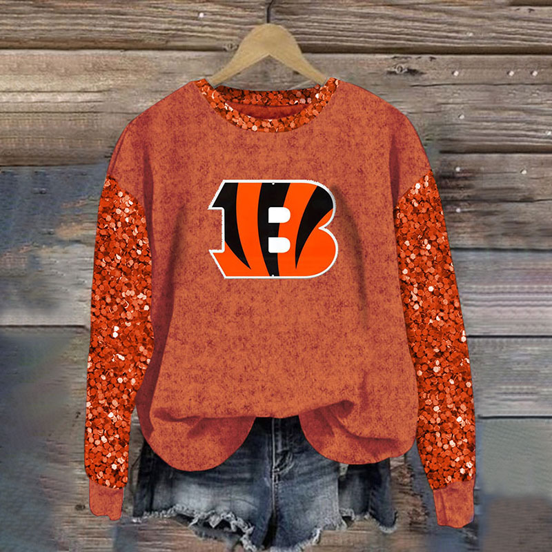 Sequined Sleeves Vintage Sweatshirt
