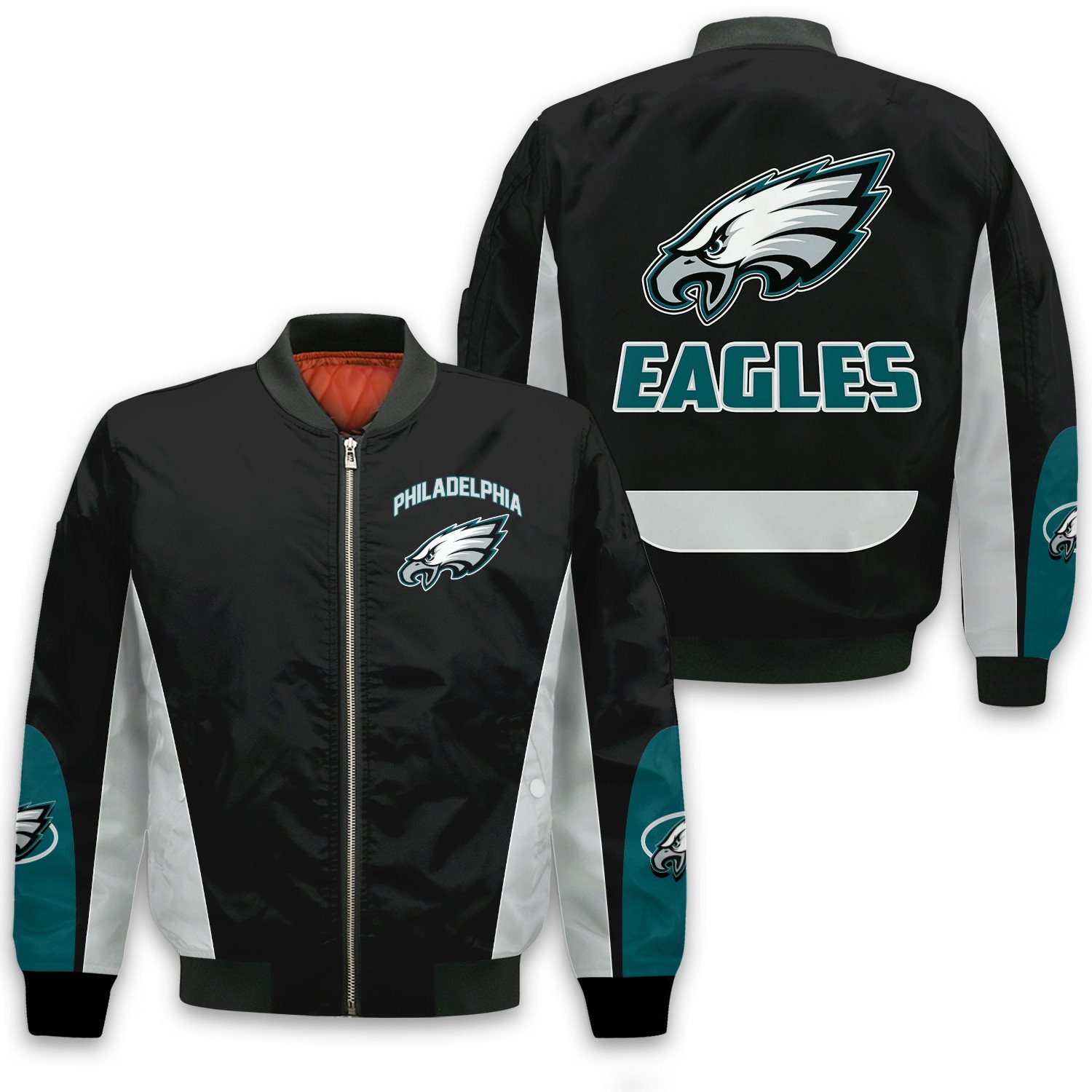 Philadelphia Eagles Football Team 2025 - 26 In Sync With The Home Team Bomber Jacket
