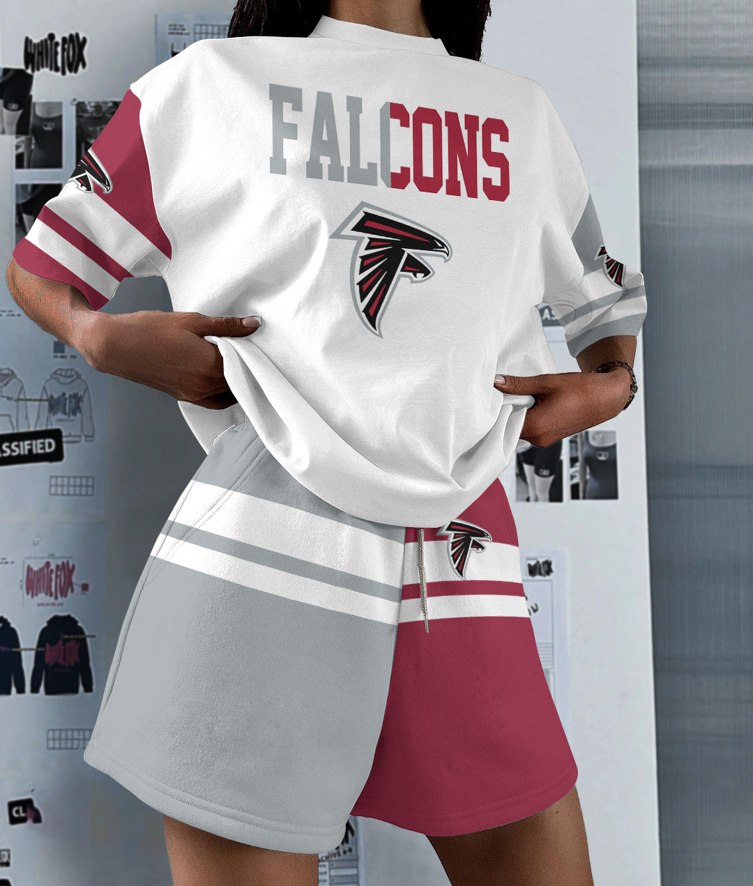Atlanta Falcons  Limited Edition Women's T-Shirt & Short Set