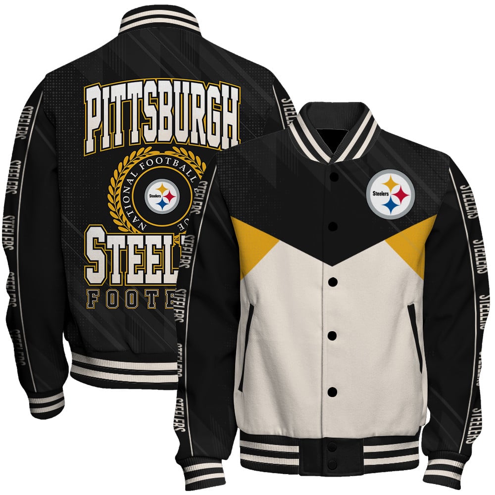 Pittsburgh Steelers Football Team 2025 - 26 Personality, Outstanding Unisex Varsity Jacket