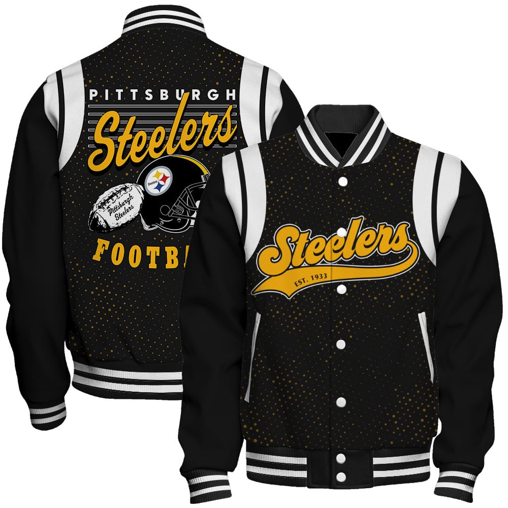 Pittsburgh Steelers National Football League 2025 Make Your Mark Unisex Varsity Jacket