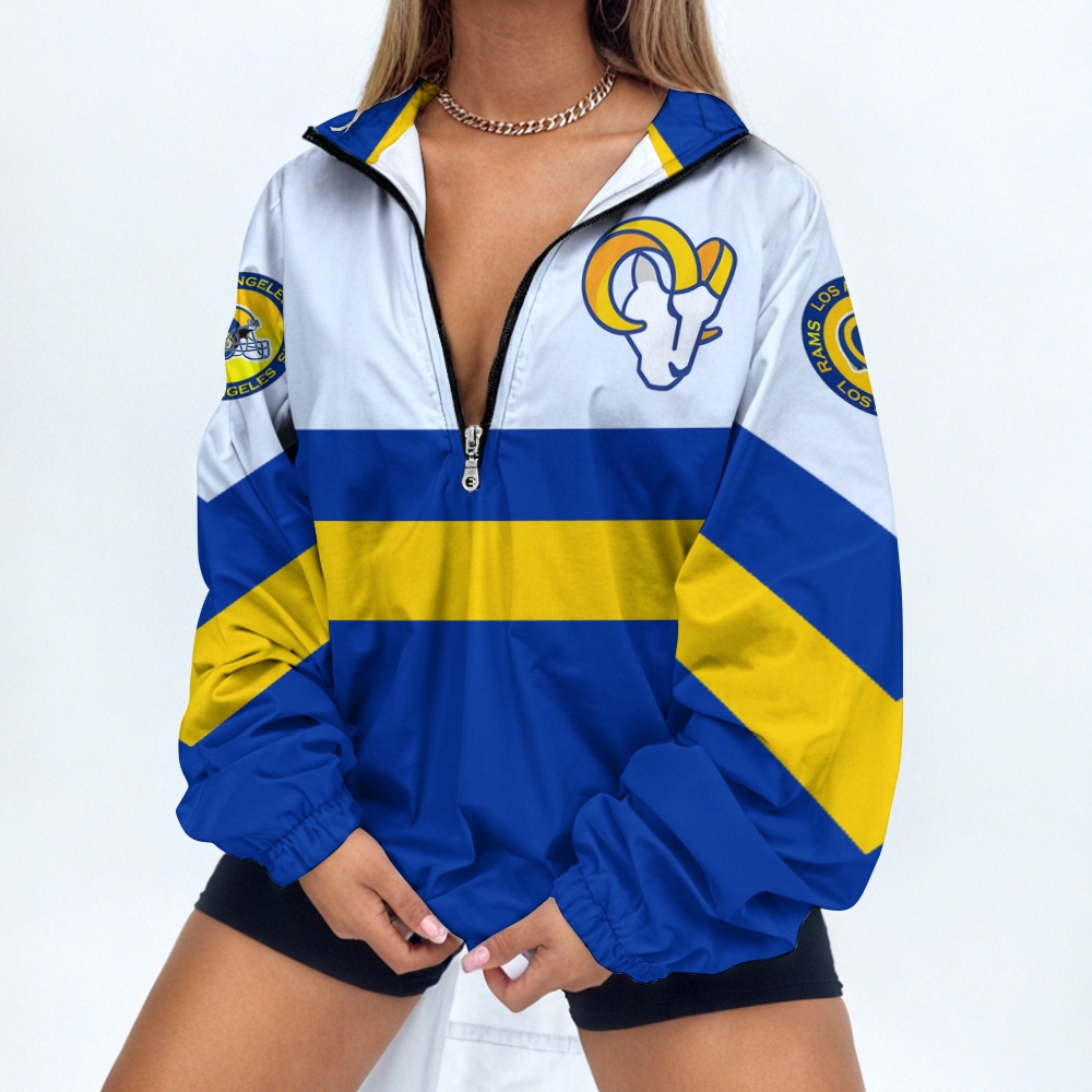 Women's Print V Neck Zipper Sweatshirt Jacket