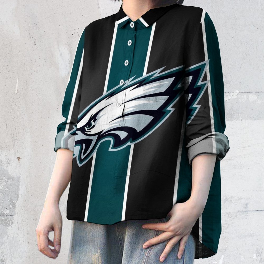 Women's oversized printed casual shirt