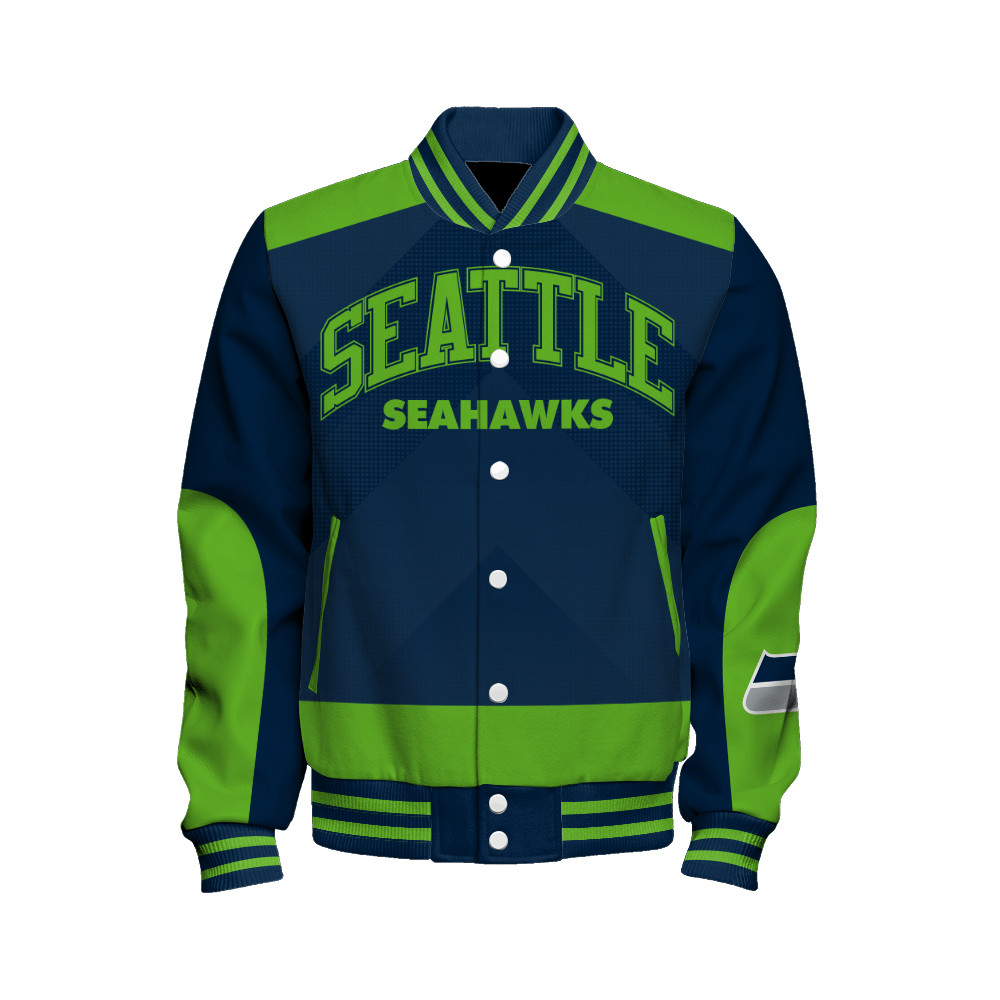 Seattle Seahawks Football Team 2025 - 26 Stay Ahead Of The Trend Unisex Varsity Jacket