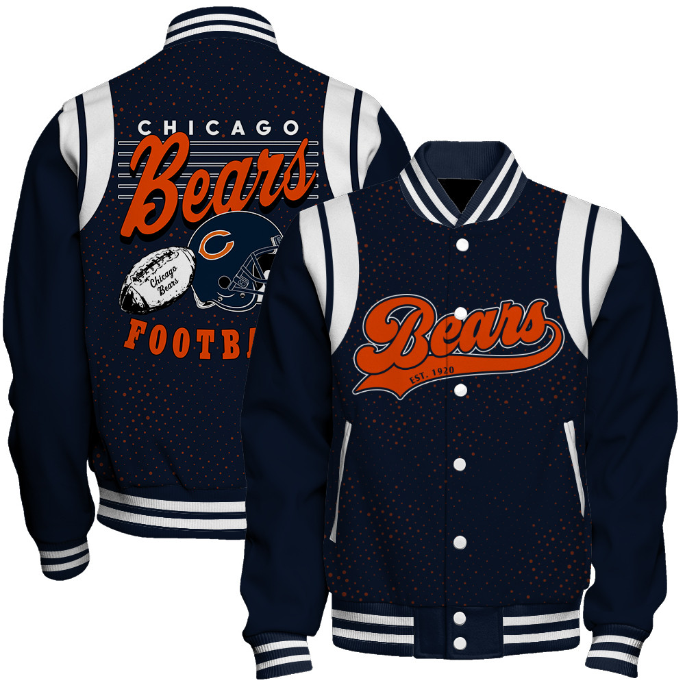 Chicago Bears National Football League 2025 Make Your Mark Unisex Varsity Jacket