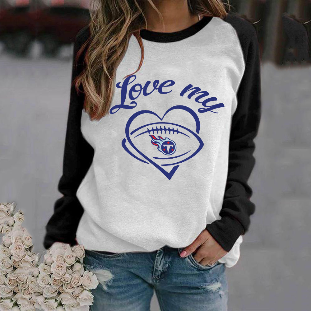 [pre sale] casual crew neck contrast print Pullover