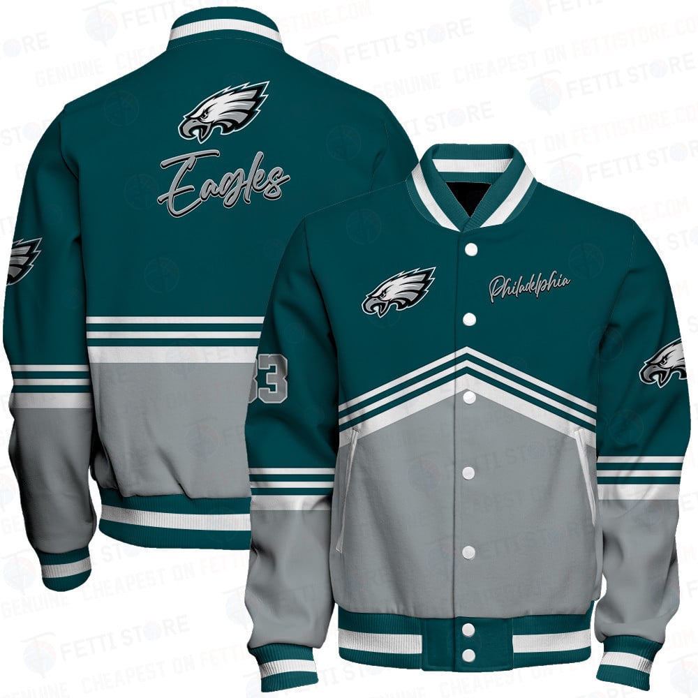 Philadelphia Eagles - National Football League AOP Varsity Jacket V4