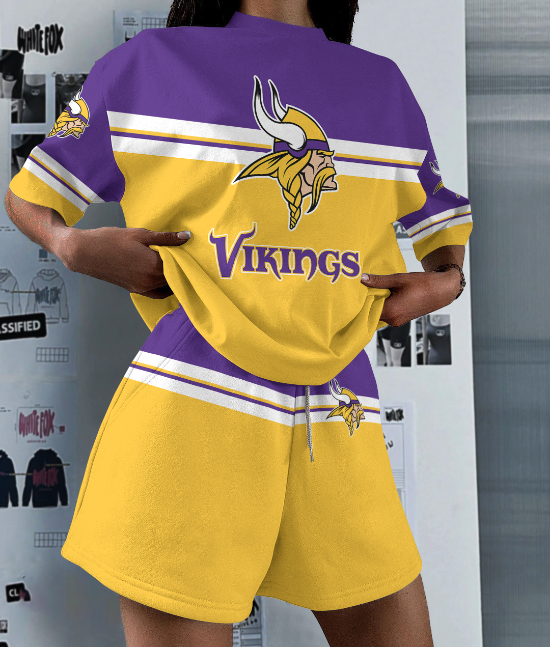 Minnesota Vikings Limited Edition Women's T-Shirt & Short Set