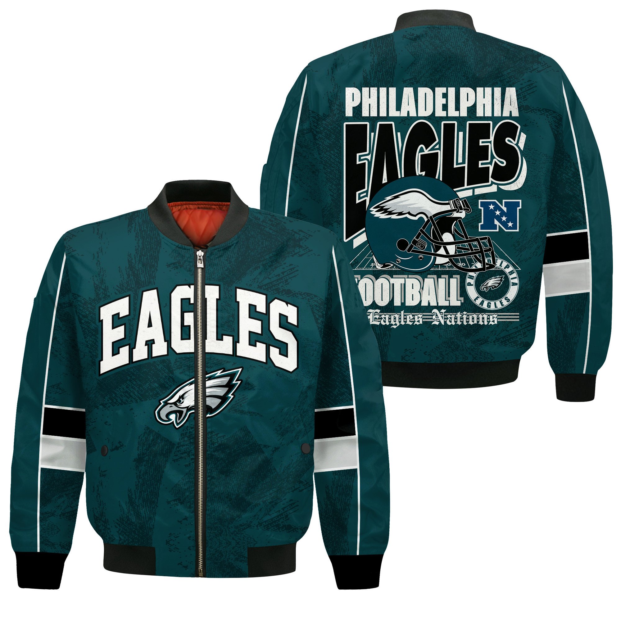 Philadelphia Eagles Football Team 2025 - 26 Cheering Symbols Bomber Jacket