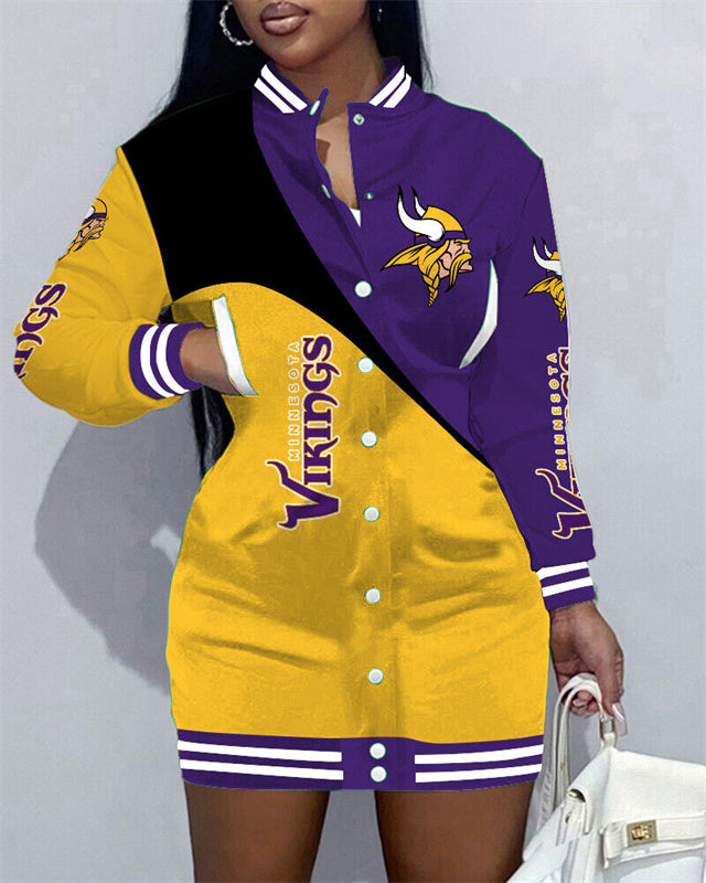NewLimited Edition Button Down Long Sleeve Jacket Dress