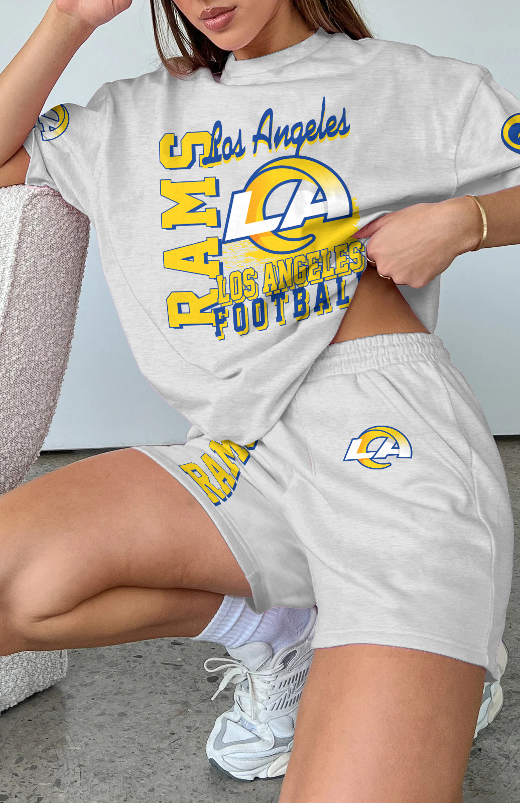 Los Angeles Rams Limited Edition Women's T-Shirt & Short Set
