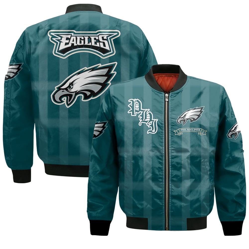 Philadelphia Eagles Football Team 2025 - 26 Unforgettable Memories Bomber Jacket