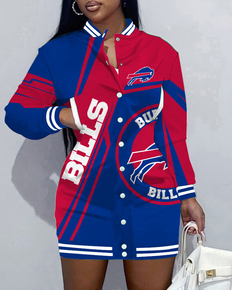 NewLimited Edition Button Down Long Sleeve Jacket Dress