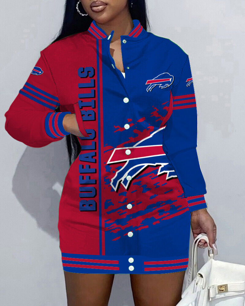 NewLimited Edition Button Down Long Sleeve Jacket Dress