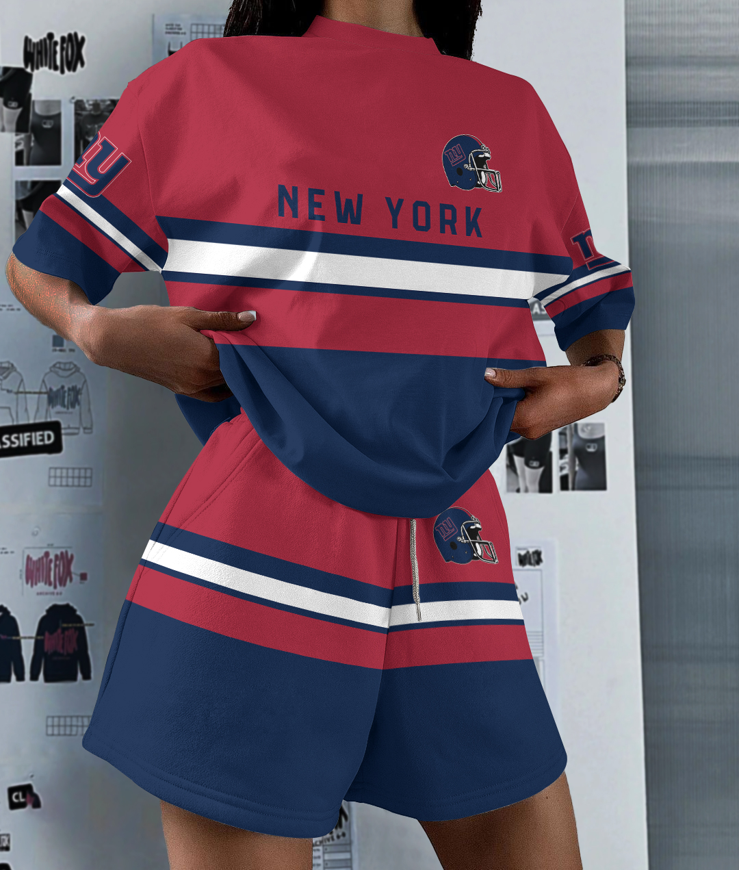 New York Giants Limited Edition Women's T-Shirt & Short Set