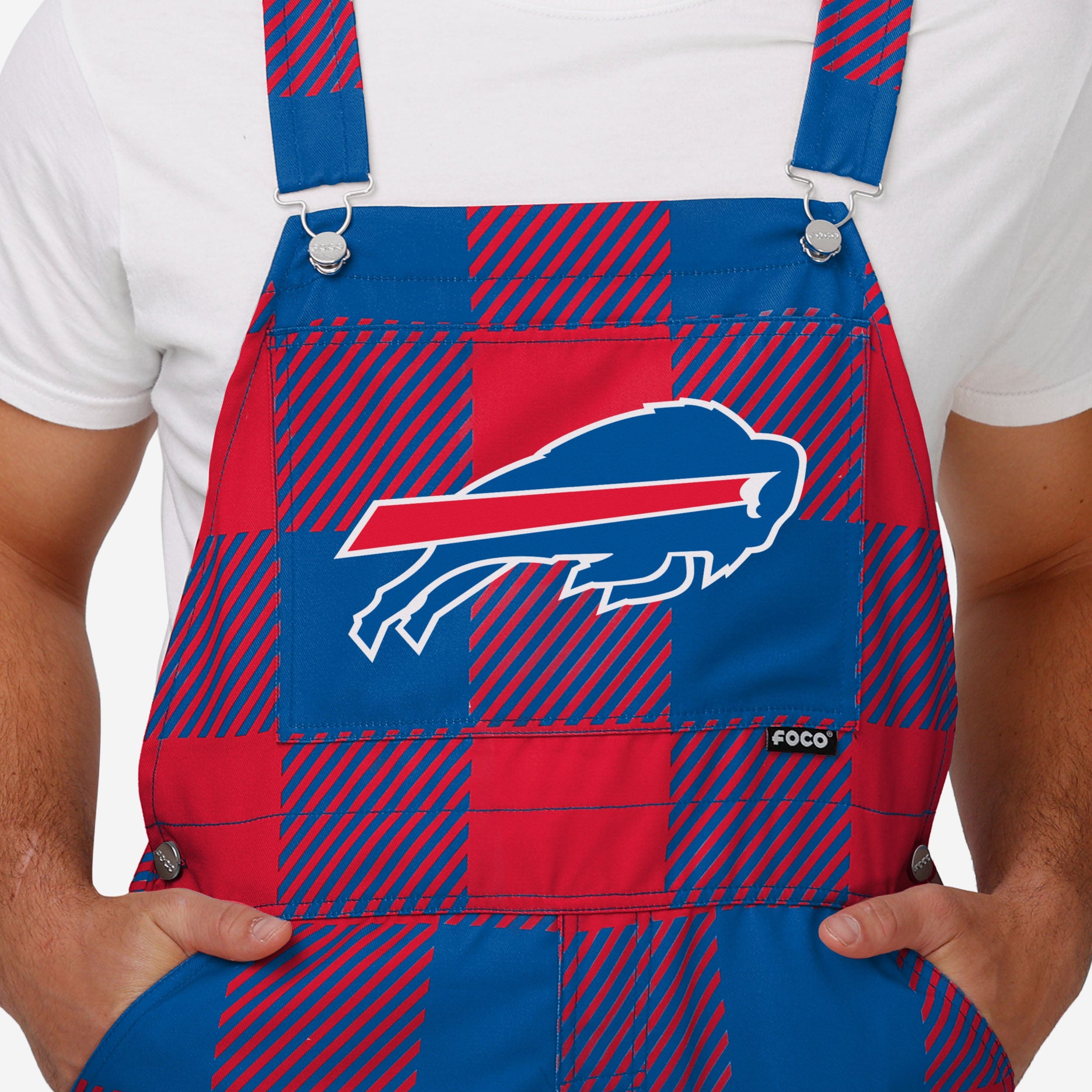 New Mens Plaid Bib Overalls