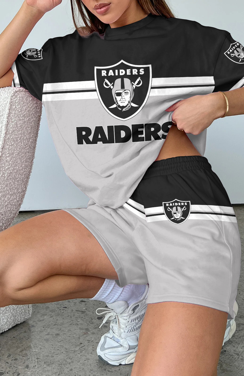 Las Vegas Raiders Limited Edition Women's T-Shirt & Short Set