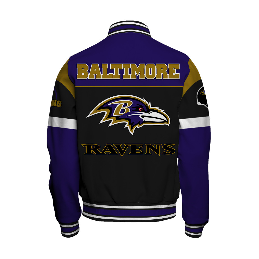 Baltimore Ravens National Football League 2025 -26 Feel The Power Unisex Varsity Jacket
