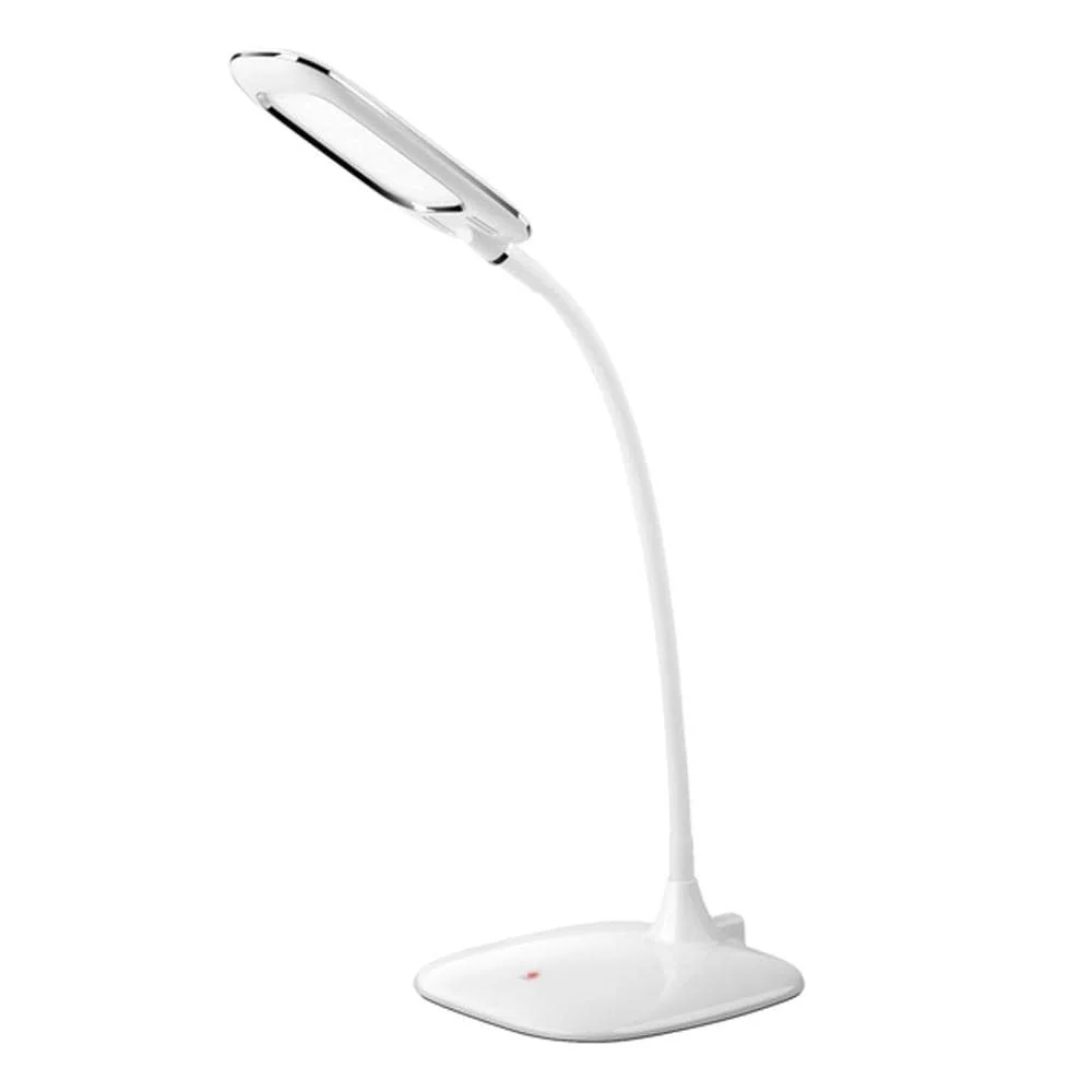 LED Desktop Premium Lamp with 3 Adjustable Light Levels, for Bedroom, Office, Living Room - White