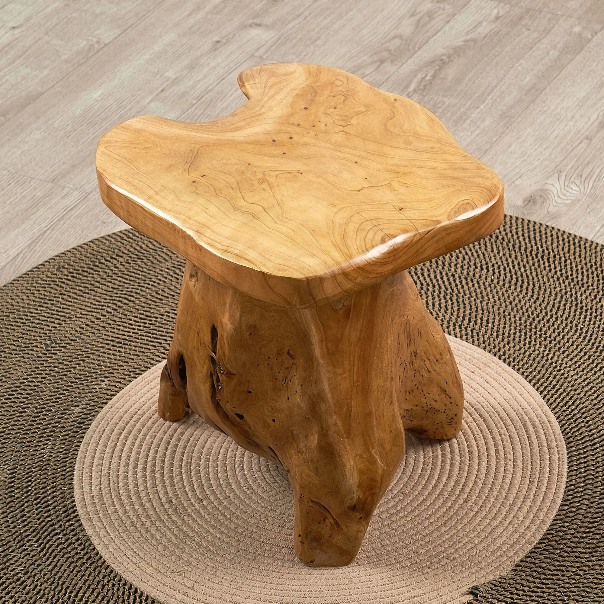 Naturally Shaped Mushroom Side Table Stand