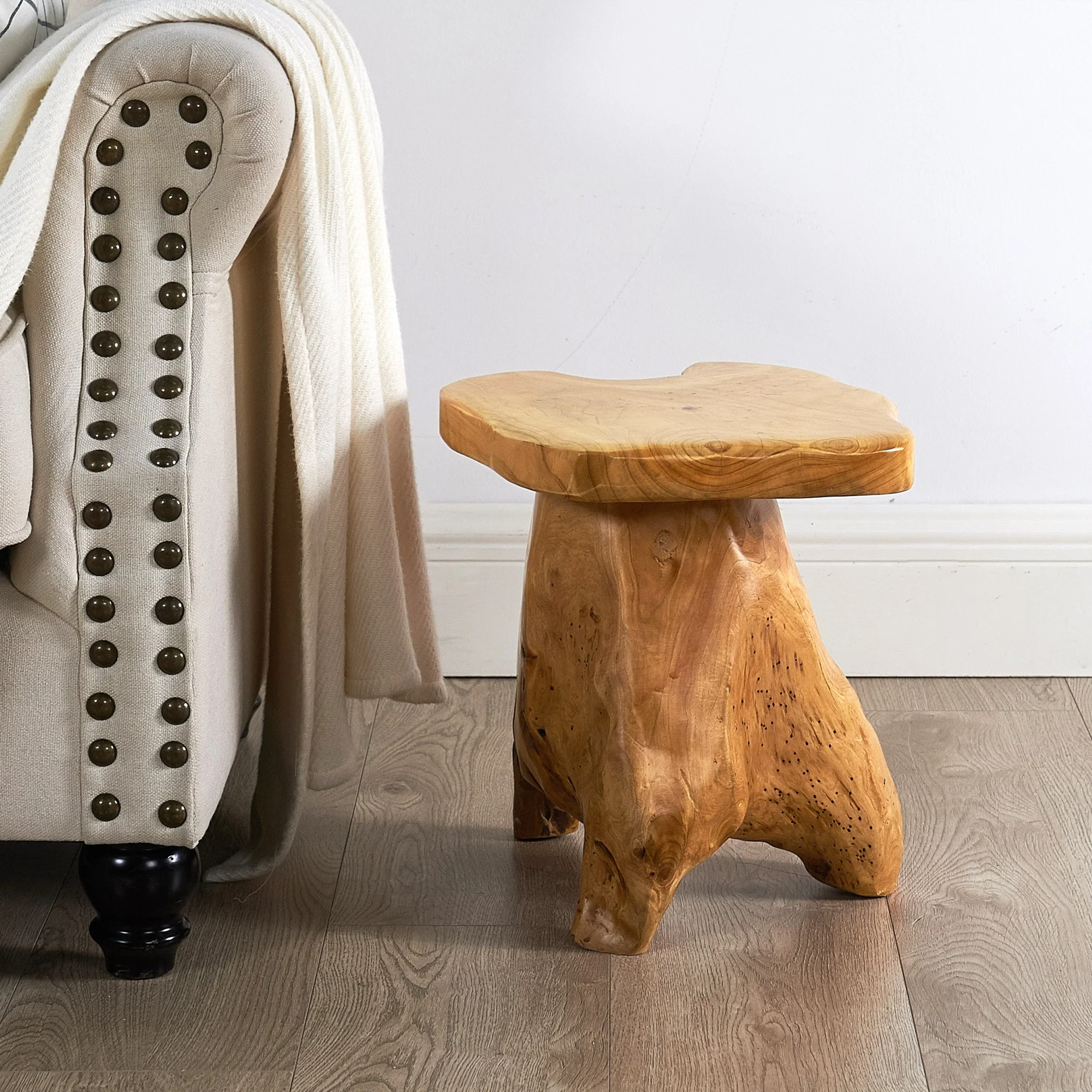 Naturally Shaped Mushroom Side Table Stand
