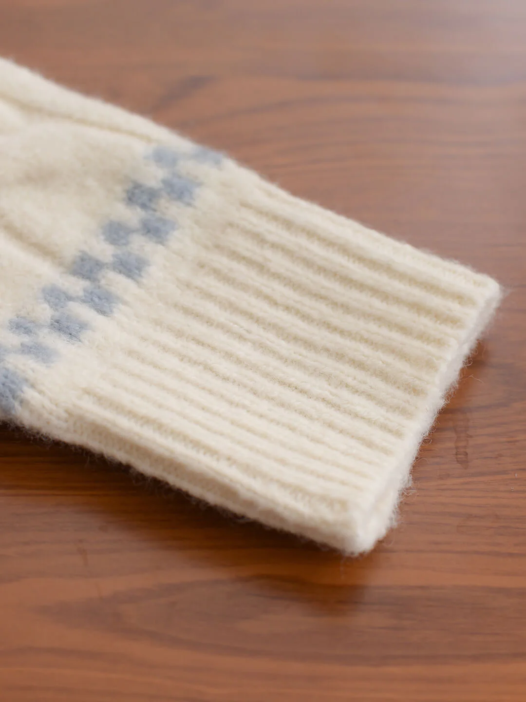 Snowflake Jacquard Polo Fair Isle Knit Sweater