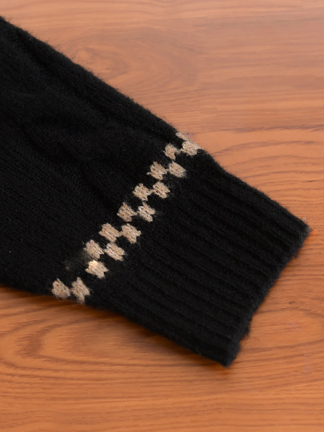 Snowflake Jacquard Polo Fair Isle Knit Sweater