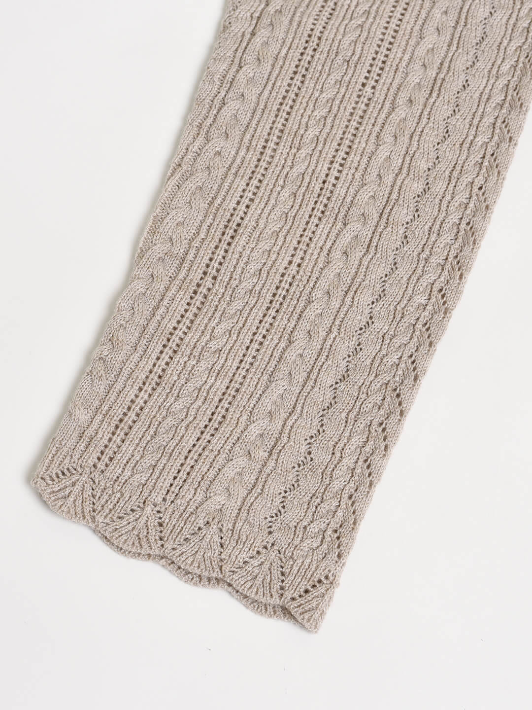 Cable Camel Knit Cardigan