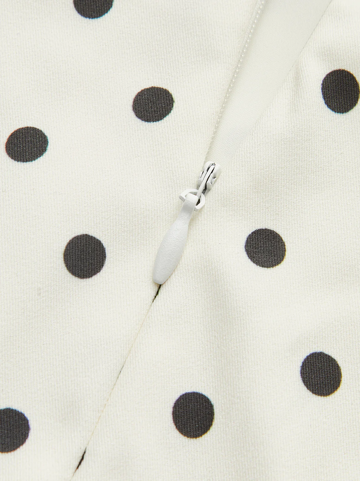 Polka Dot Lace-Up Back Dress