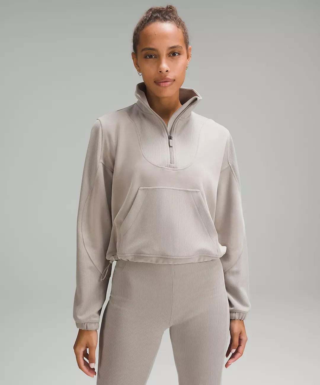 lululemon Brushed Softstreme Ribbed Half Zip