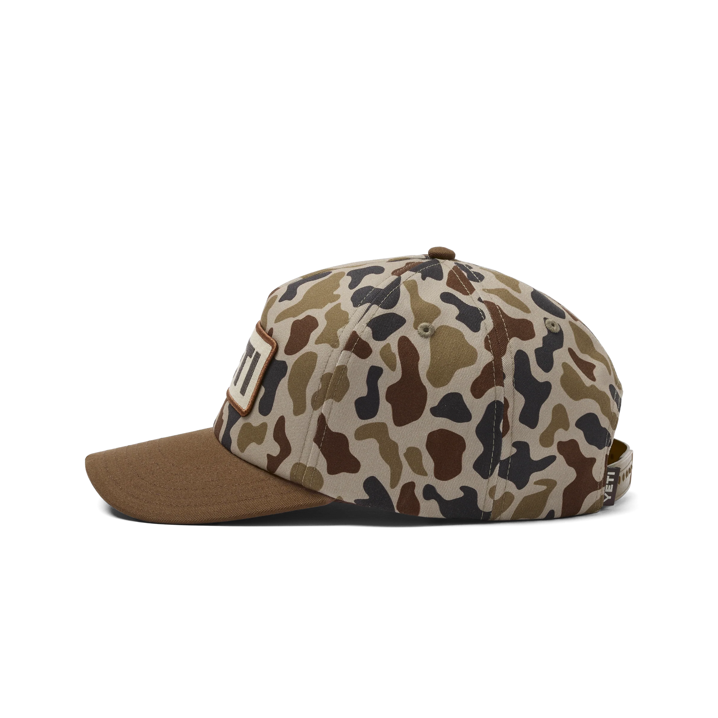 YETI® Wetlands Camo Logo Badge Mid Pro Flat Brim Hat