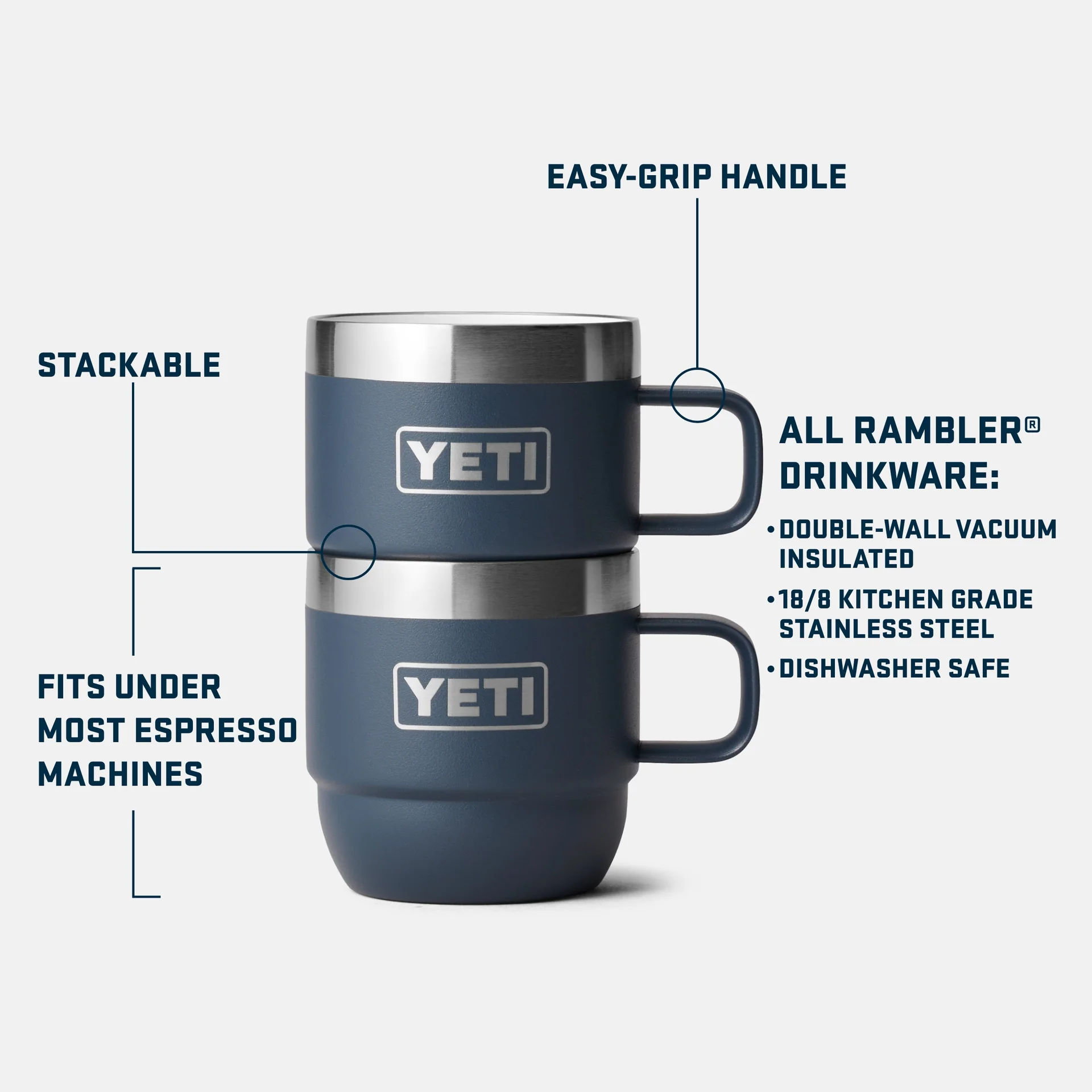 Rambler® 6 oz (177 ml) Stackable Mugs