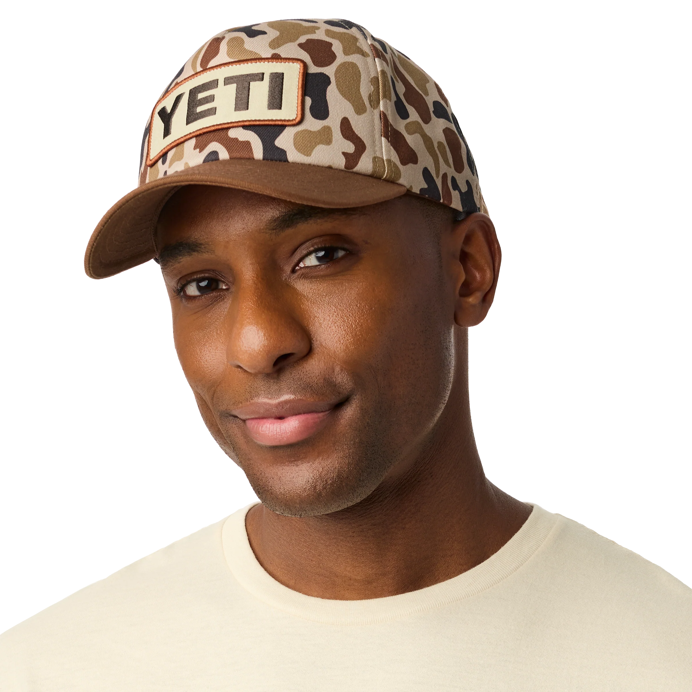 YETI® Wetlands Camo Logo Badge Mid Pro Flat Brim Hat