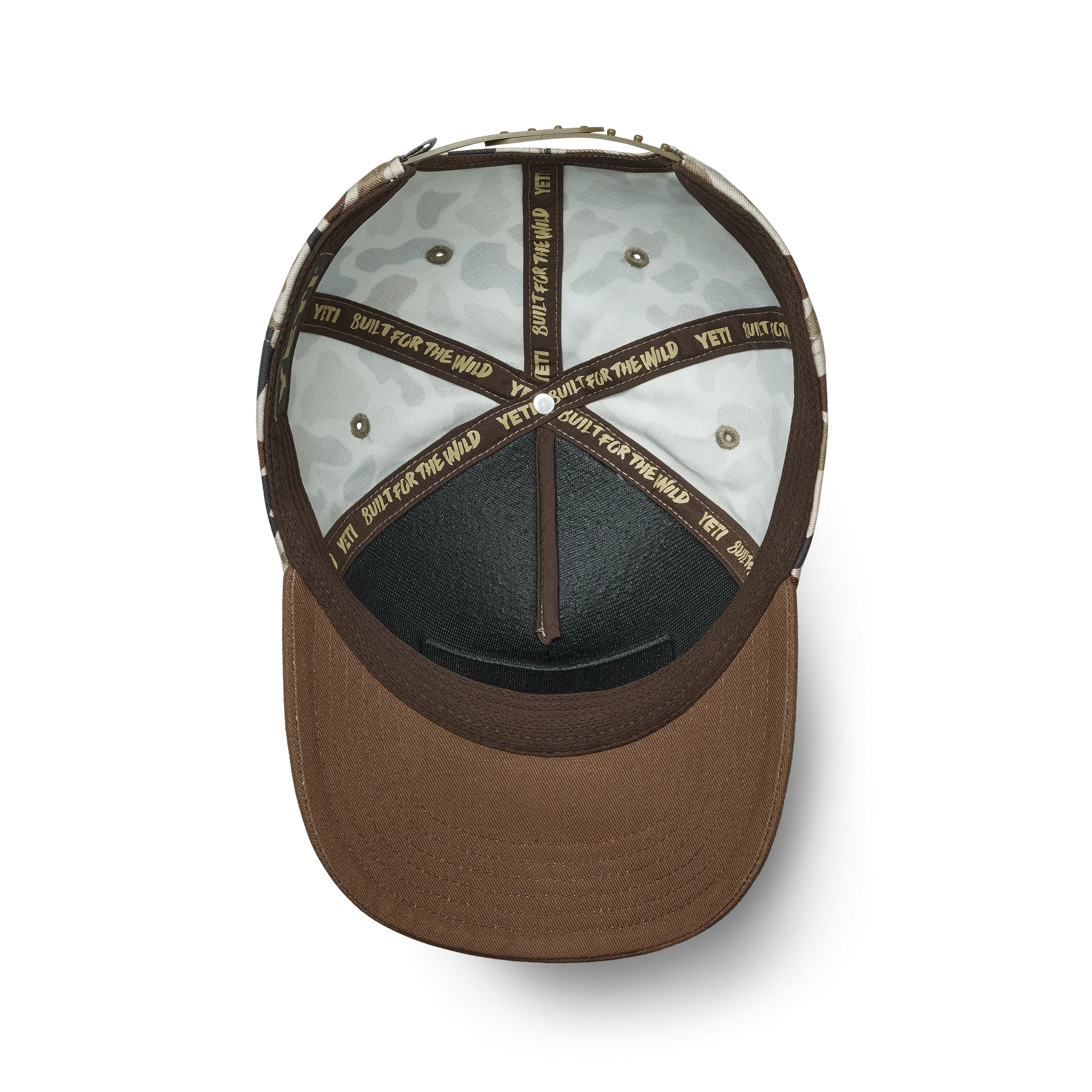 YETI® Wetlands Camo Logo Badge Mid Pro Flat Brim Hat