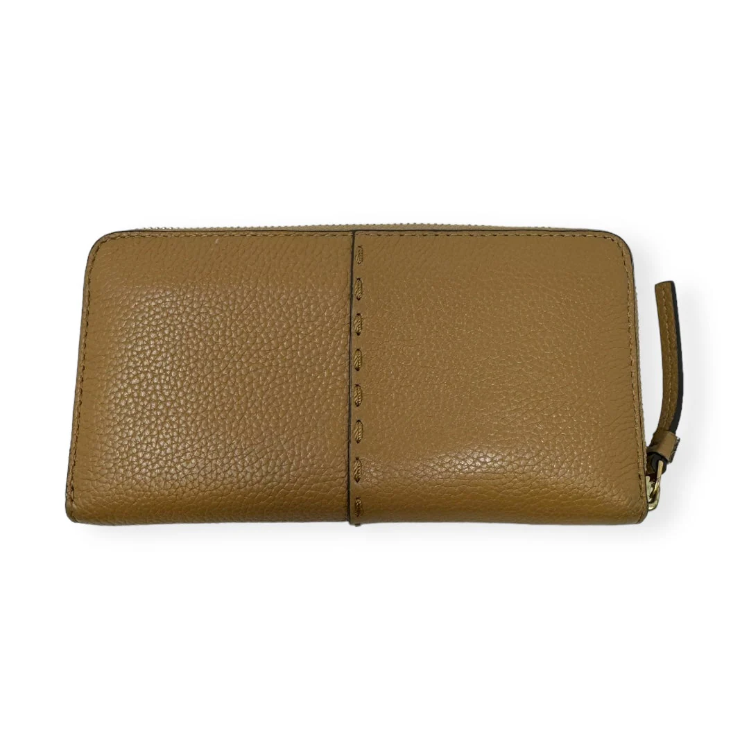 McGraw Leather Continental Zip Wallet Designer Tory Burch, Size Medium